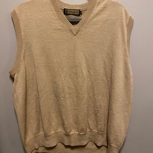 Beige sweater vest